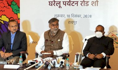 MOT organized the Ek Bharat Shreshtha Bharat Domestic Tourism Road show in Raipur