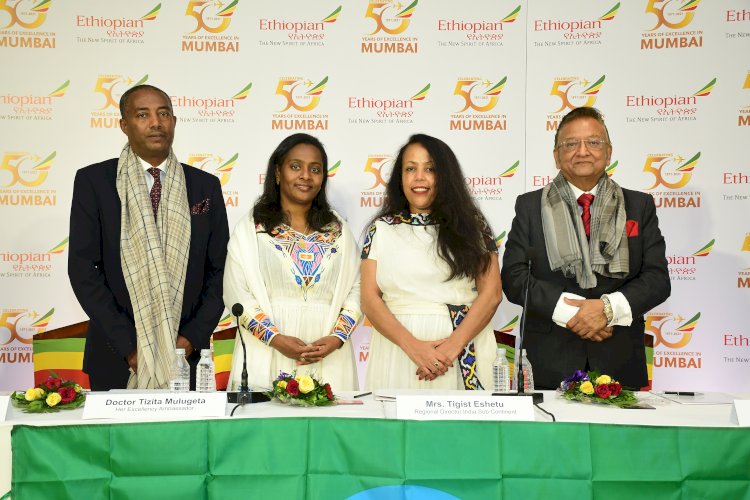 Ethiopian Airlines Celebrates 50 Years of Uninterrupted Service to Mumbai