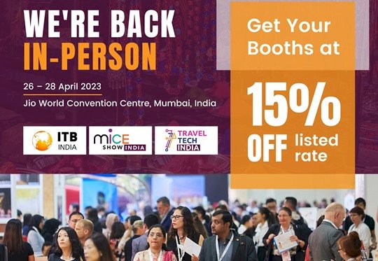 ITB India - Meet in person 400 Exhibitors and 500 Indian and South Asian buyers