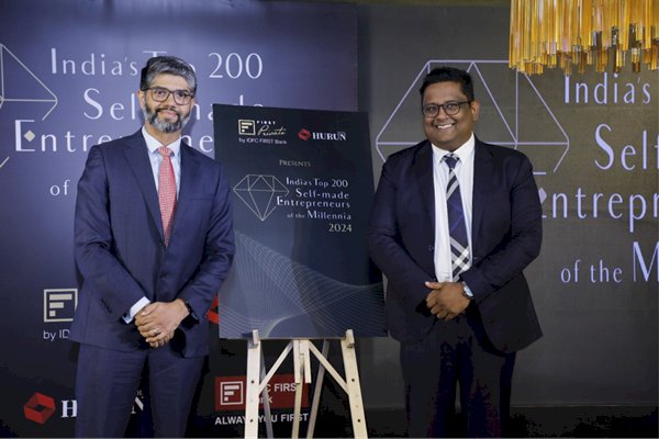 IDFC FIRST and Hurun release the 2nd edition of India’s Top 200 Self-Made Entrepreneurs of the Millennia 2024