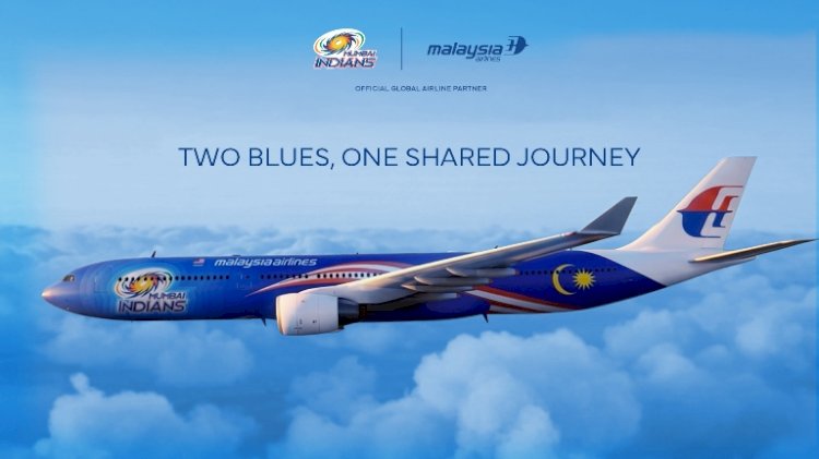 Malaysia Airlines Takes Mumbai Indians Global with Special-Themed Aircraft Livery